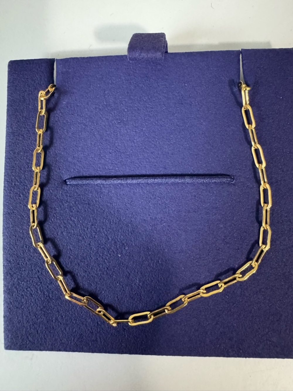 Monica Vinader Paperclip Chain Bracelet New In Box 18k Gold Vermeil